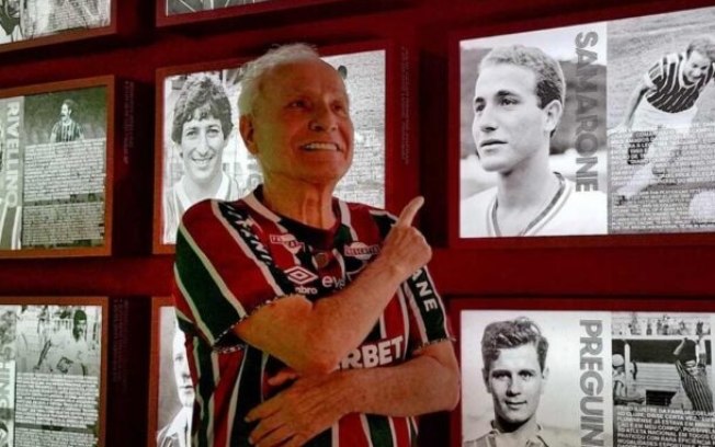 Samarone durante visita as instalações do Fluminense