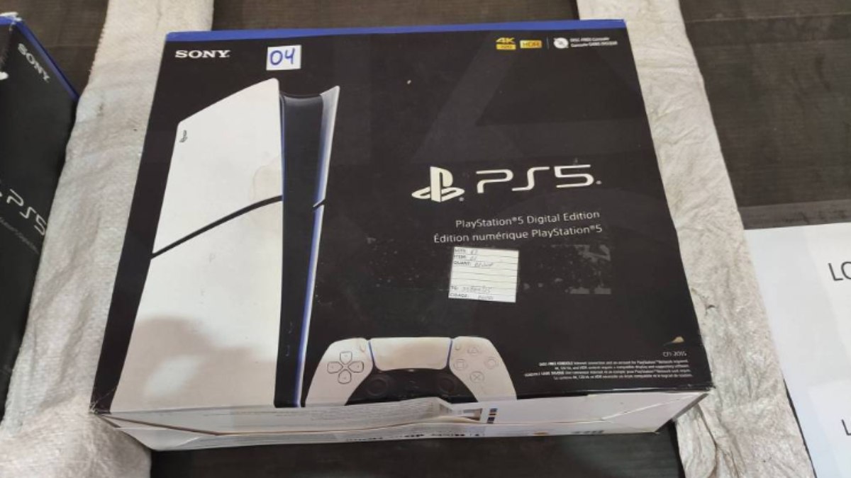 PlayStation 5 na caixa pode ser adquirido por menos de R$ 600 nos lotes 67 e 68 PlayStation 5 na caixa pode ser adquirido por menos de R$ 600 nos lotes 67 e 68