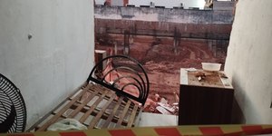 Parede desaba no interior de SP e oito imóveis são interditados
