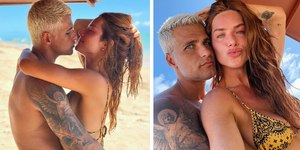 Giovanna Ewbank declara amor a Bruno Gagliasso em fotos românticas em praia de Alagoas