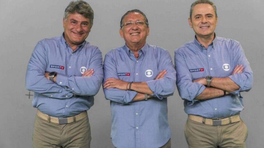 Cleber Machado, Galvão Bueno e Luís Roberto são os principais narradores do futebol na Globo