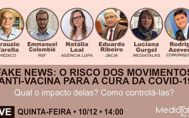 Live discutir fake news e a vacina contra a Covid-19