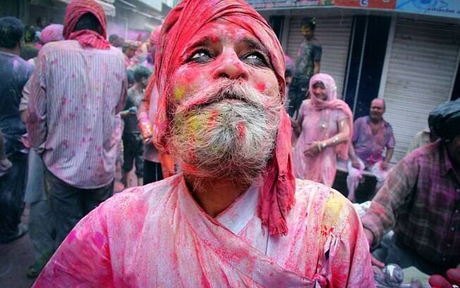 A Holi, ou 'Festival das Cores' acontece todo ano na Índia