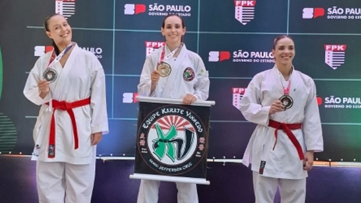 Vinhedo garante classificação às finais do Paulista de Karatê