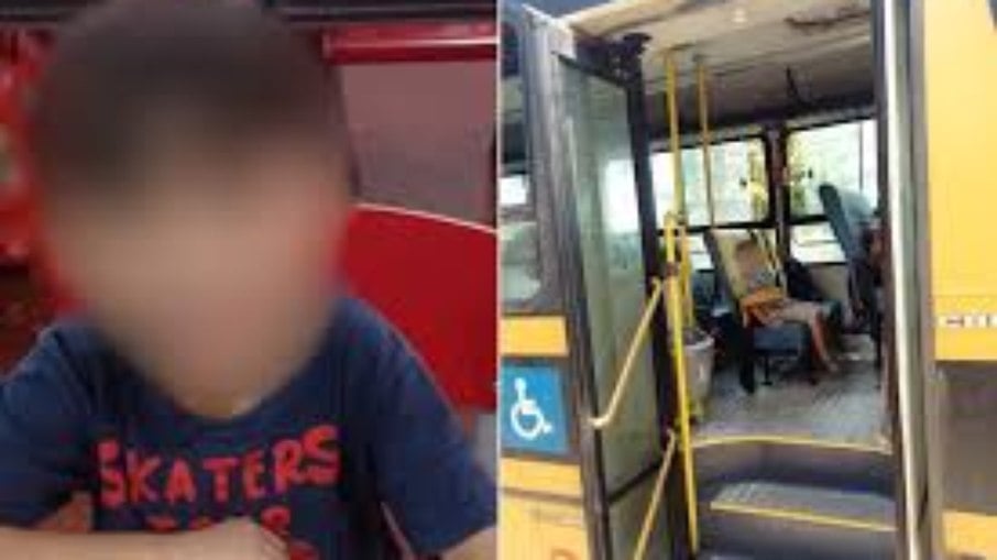 Menino autista de 6 anos esquecido em ônibus