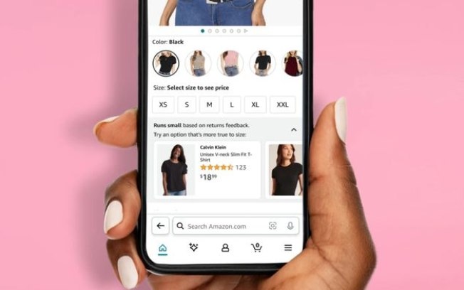 Amazon lança recursos de IA para ajudar na compra de roupas
