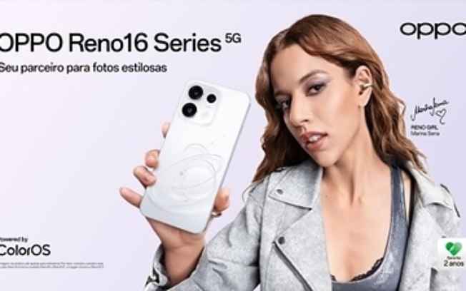 OPPO anuncia Marina Sena como a primeira Reno Girl da marca no Brasil para linha OPPO Reno16