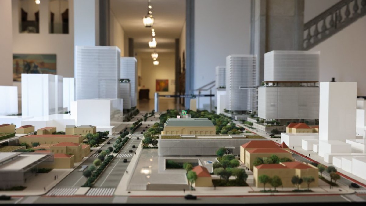 Maquete exposta no térreo do Palácio dos Bandeirantes Maquete exposta no térreo do Palácio dos Bandeirantes