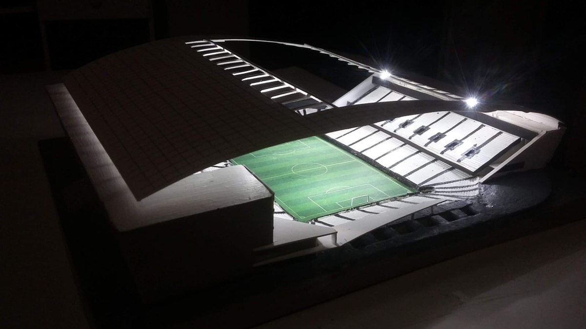 Maquete da Neo Química Arena Maquete da Neo Química Arena