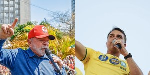 Lula e Flávio encerram campanha nos maiores colégios eleitorais
