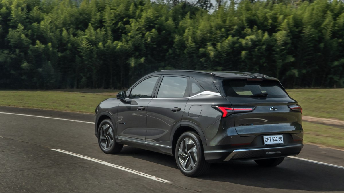 Traseira do Chevrolet Captiva EV 2026 Traseira do Chevrolet Captiva EV 2026