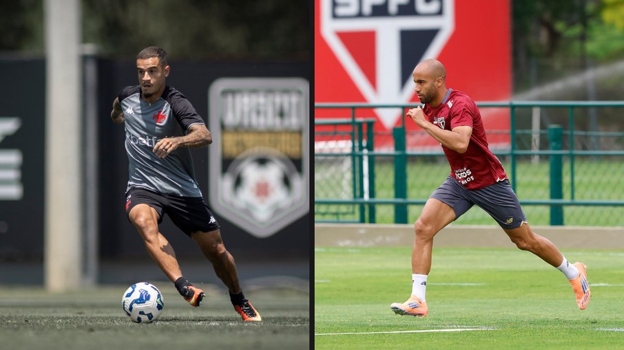 Coutinho e Lucas se enfrentam em Vasco x São Paulo