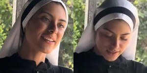 Freira de beleza rara viraliza e gera debate sobre religiosidade