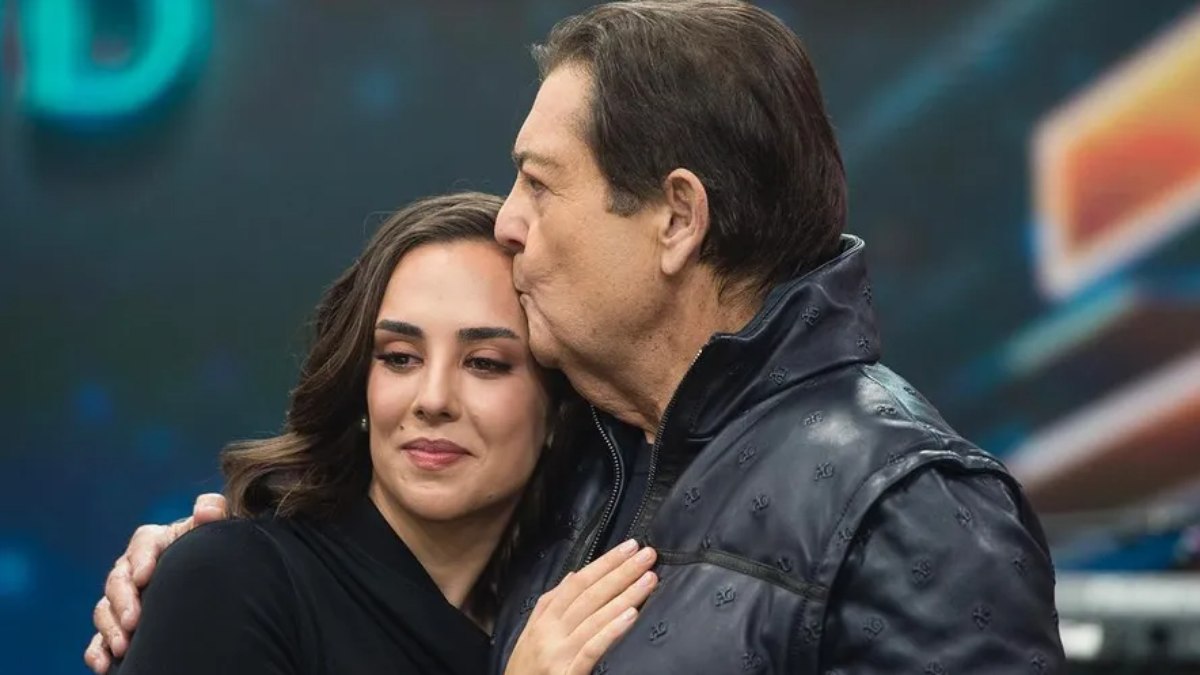 Faustão e Lara Silva