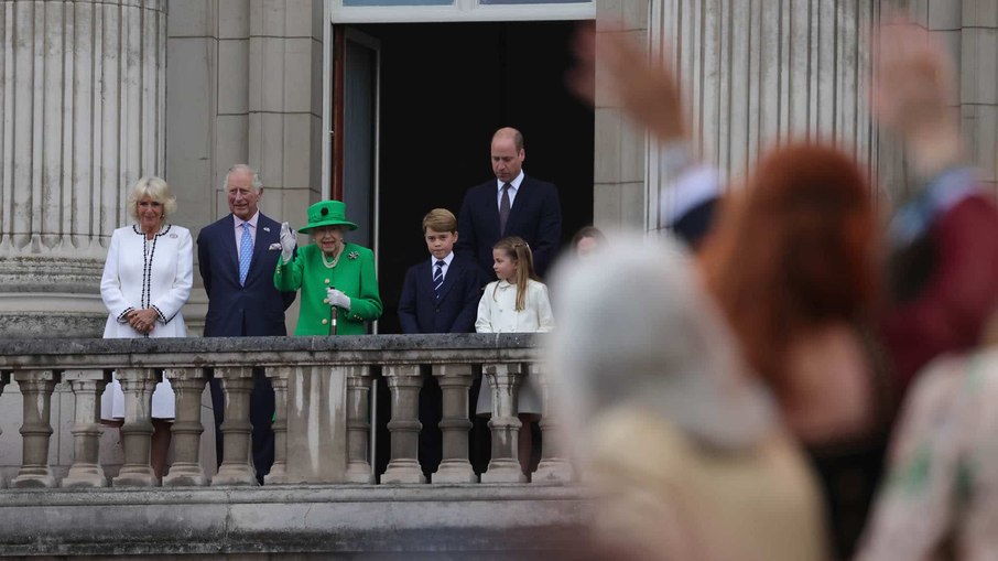 Família real no Jubileu de Platina da Rainha Elizabeth II em junho deste ano