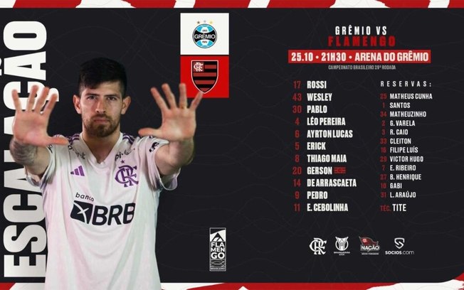 Flamengo: Wesley recebe terceiro cartão amarelo e está fora do