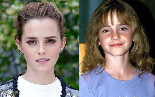 Antes e depois das celebridades: Emma Watson quando era criança