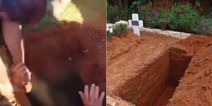 Homem cai em cova de cemitério durante sepultamento no DF