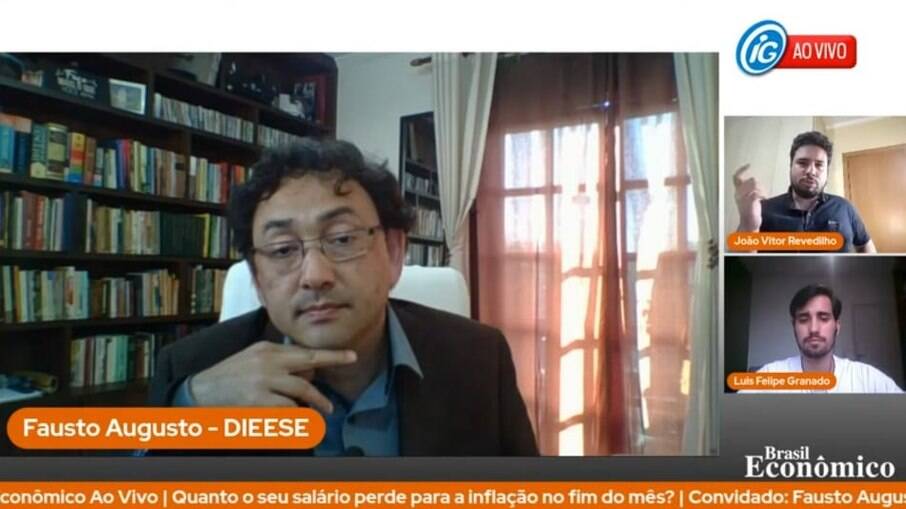 Live Brasil Econômico com o diretor técnico do DIEESE, Fausto Augusto Júnior, nesta quinta-feira (4)