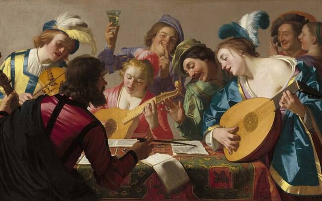 Obra de Gerard van Honthorst, de 1623, retrata a música no período renascentista