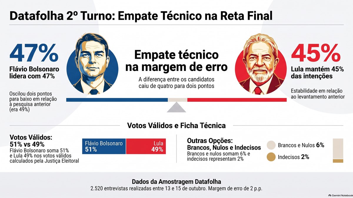 Cenário da disputa presidencial, segundo Datafolha