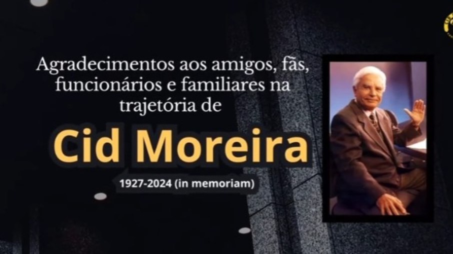 Viúva de Cid Moreira faz homenagem ao apresentador