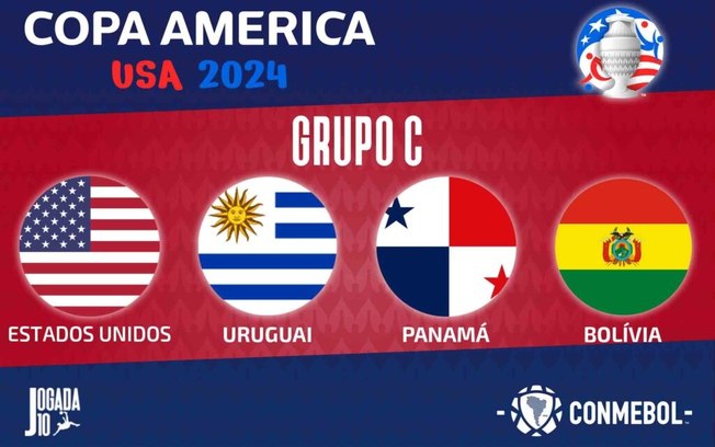Estados Unidos é o anfitrião da Copa América de 2024 e enfrentará Uruguai, Panamá e Bolívia na fase de grupos - Foto: Jogada 10