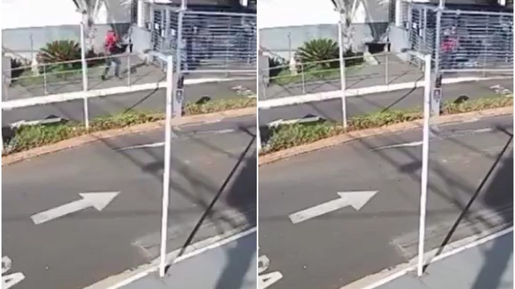 Vídeo: homem é flagrado agredindo ex-namorada em condomínio