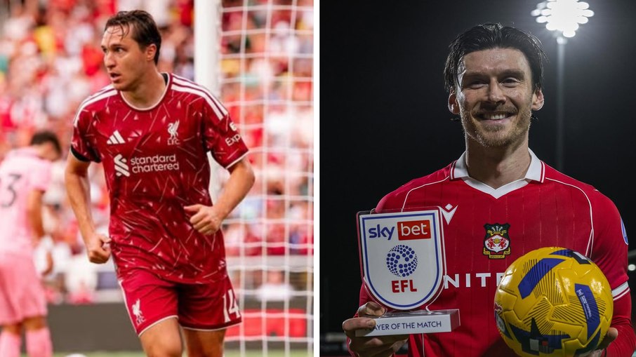 Federico Chiesa marcou na estreia da pré-temporada dos Reds, enquanto Kieffer Moore é uma das referências ofensivas do Wrexham