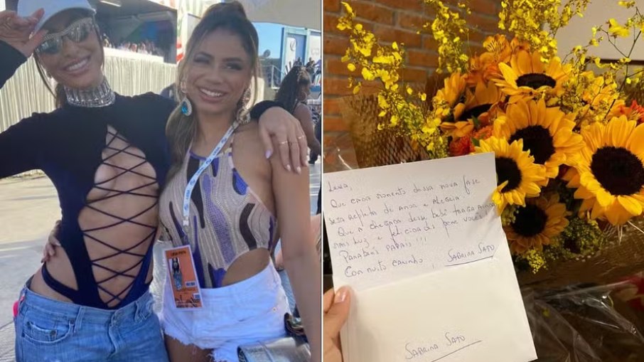 Sabrina Sato enviou uma carta para sua colega