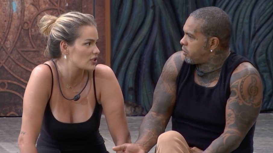 Yasmin e Rodriguinho no 'BBB 24'