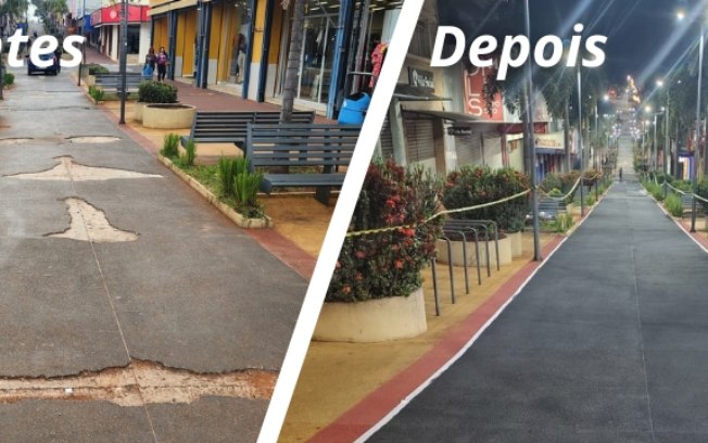 Prefeitura revitaliza o Calçadão após requerimento da vereadora Cidinha do Oncológico