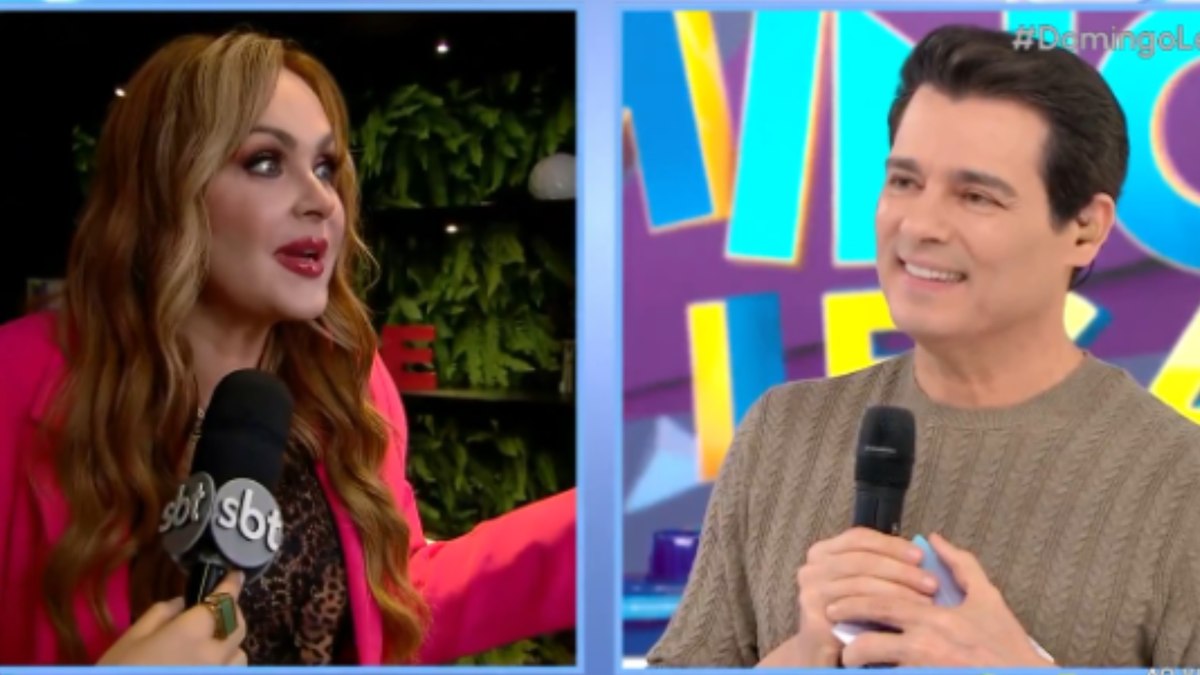 Gaby Spanic e Celso Portiolli no 'Domingo Legal'