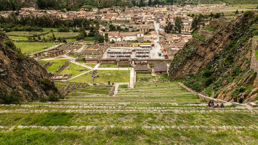 Aldeia em Cusco, parte do Vale Sagrado dos Incas, no Peru