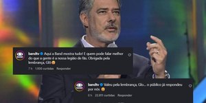 Band rebate Bonner após piada com Fórmula 1: "Aqui mostra tudo"