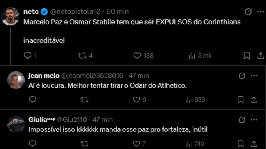 Torcida do Corinthians avalia Zubeldía como possível novo técnico do clube