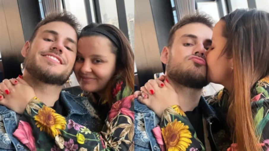 Maiara e Matheus trocaram carícias em post do Instagram