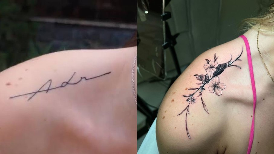 Virginia Fonseca cobriu tatuagem no ombro