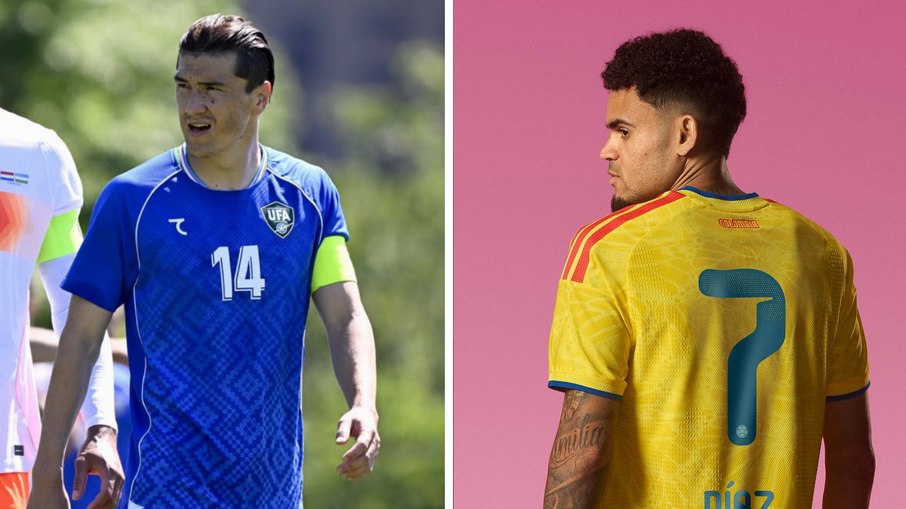 Shomurodov lidera a estreia histórica do Uzbequistão, enquanto Luis Díaz é a principal esperança colombiana no Grupo K