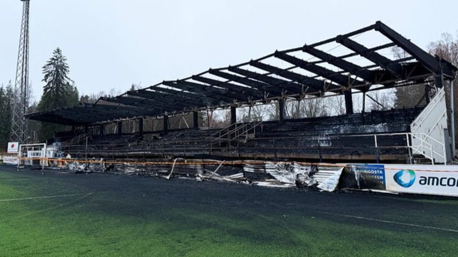 Estádio do Haka teve sérios danos por conta do incêndio