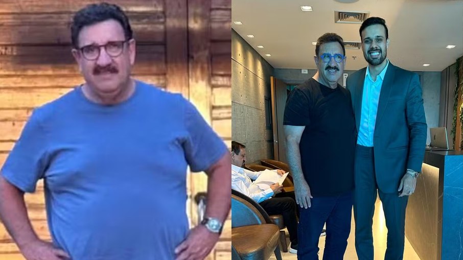 Ratinho celebra 12kg a menos e evolução; veja antes e depois Ratinho celebra 12kg a menos e evolução; veja antes e depois