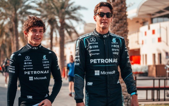 Kimi Antonelli e George Russell protagonizam disputa interna na Mercedes