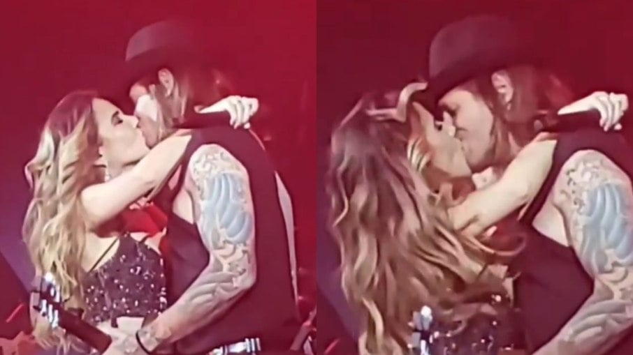 Wanessa Camargo e Dado Dolabella se beijaram durante show em São Paulo 