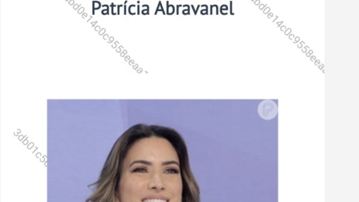 Tela da pesquisa sobre Patrícia Abravanel Tela da pesquisa sobre Patrícia Abravanel