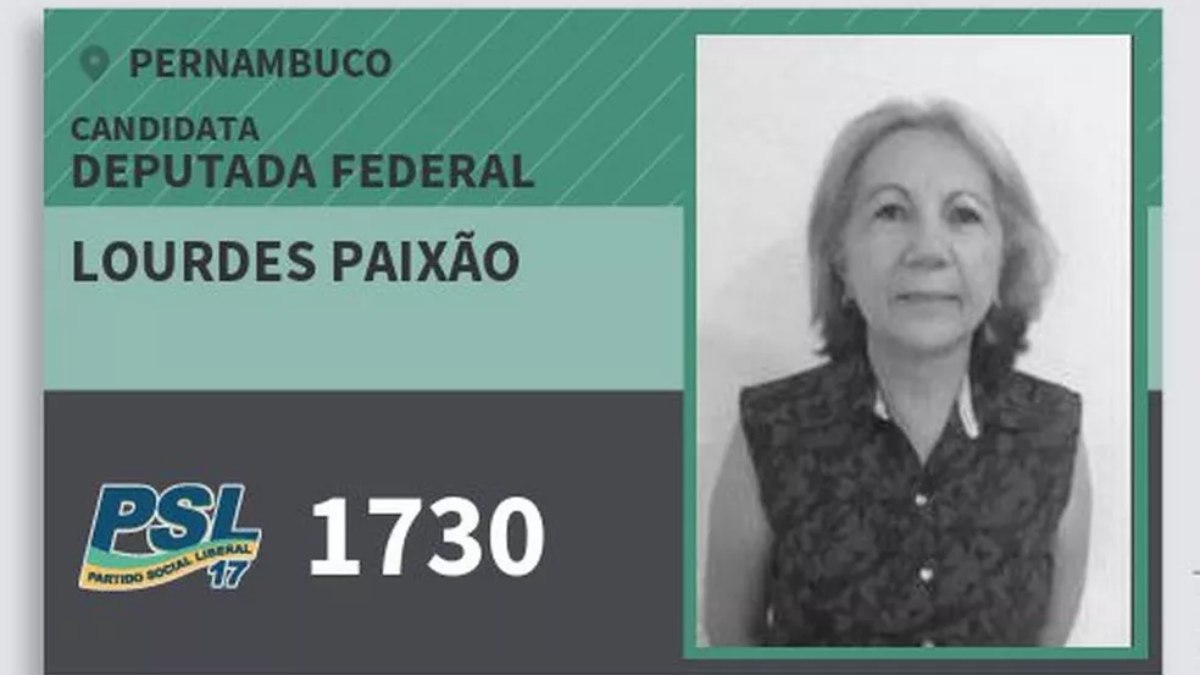  Maria de Lourdes Paixão, candidata a deputada federal pelo PSL em 2018