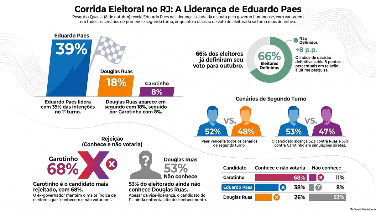 Cenário da disputa pelo governo do RJ