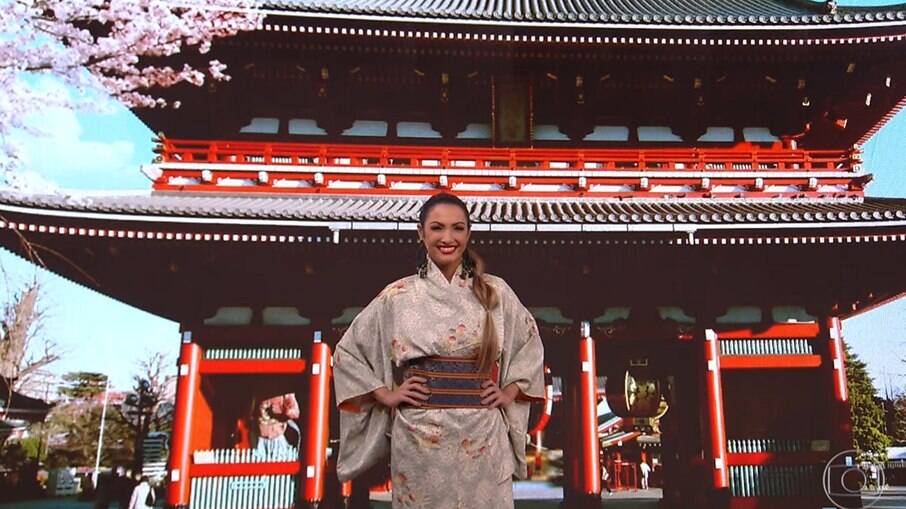 Patrícia Poeta usa kimono no 