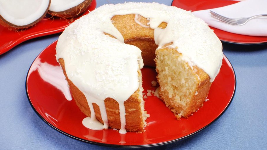 Receita de bolo de tapioca com coco