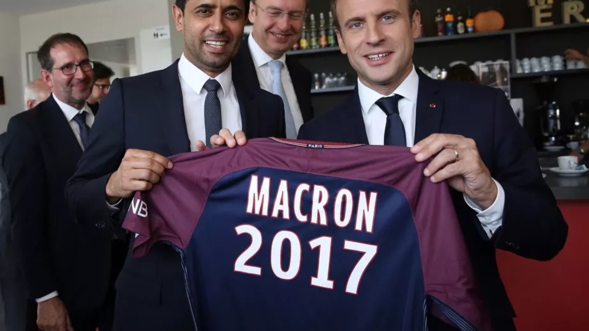 Presidente da França, Macron tem uma relação de proximidade e influência no PSG