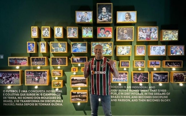 Royce Gracie no museu do Fluminense, em Laranjeiras 